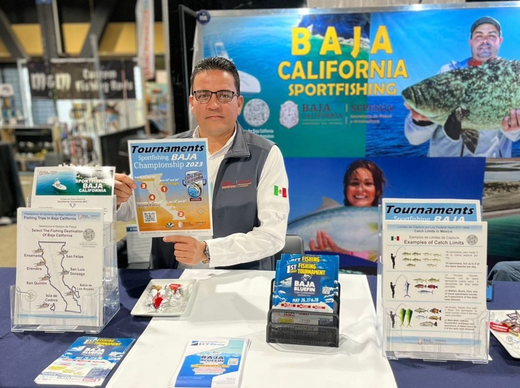 Promueve SEPESCA el potencial de la pesca deportiva de Baja California en Estados Unidos