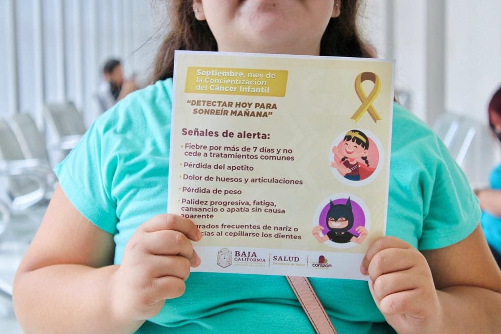 REFUERZA SECRETARÍA DE SALUD DE BC ACCIONES PARA LA DETECCIÓN OPORTUNA DEL CÁNCER INFANTIL